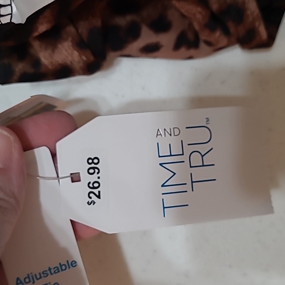 NWT Time & Tru animal print swimsuit size Medium (8-10) - Picture 6 of 7